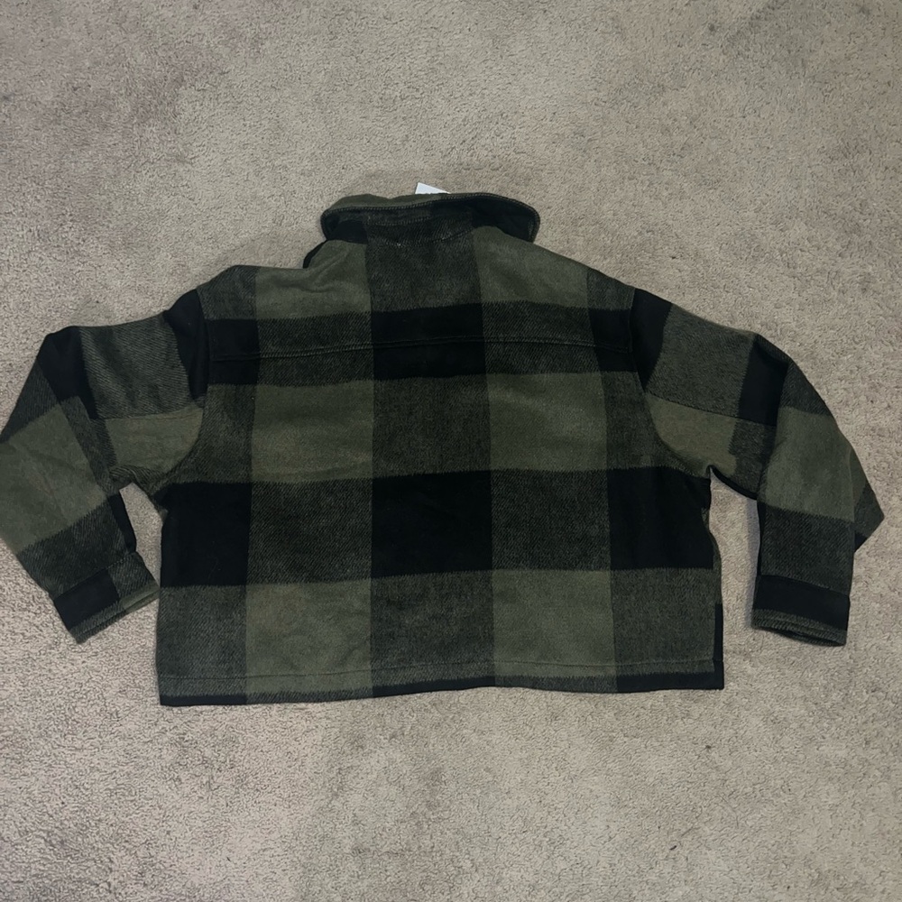 For The Republic Plaid Jacket - Black and Olive - Picture 2 of 2